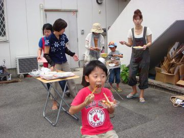 おいしい水で流しそうめん♪