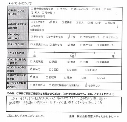 母の工夫した手作りのおかげです