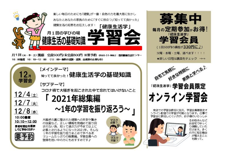 学習会　2021年総集編～1年の学習を振り返ろう～