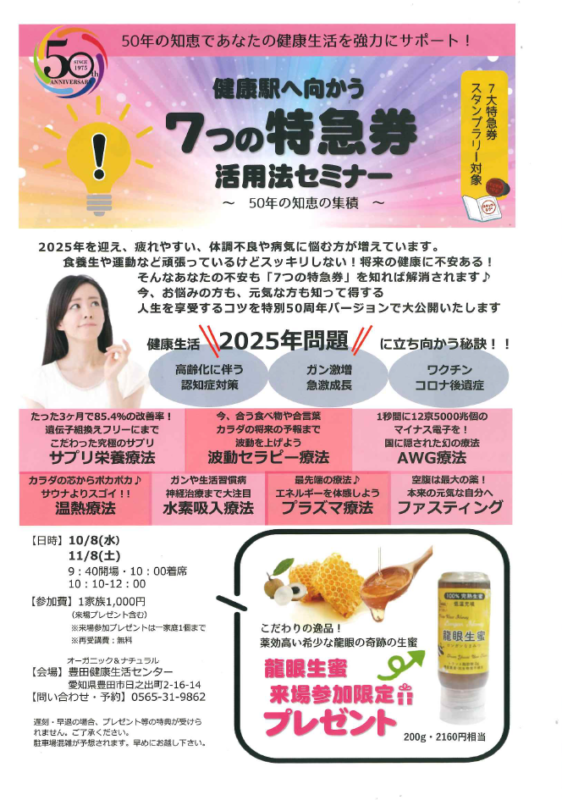 7つの特急券活用法セミナー